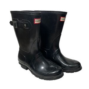 Hunter Black Classic Short Rain Boots